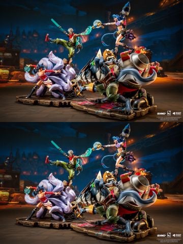  Ahri & Ekko VS Jinx & Warwick - League Of Legends - PureArts Studio 