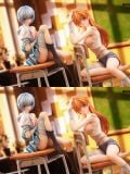  Ayanami Rei & Asuka - Evangelion - Quiet Art Studio 