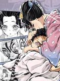  Koyuki & Akaza Art Print - Kimetsu No Yaiba 