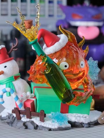  Christmas Calcifer - Howl's Moving Castle - MMLAND Studio 