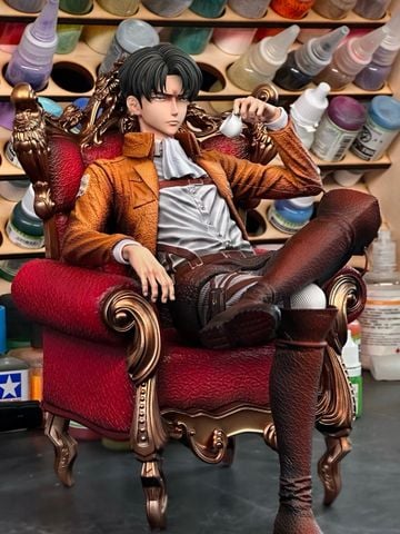  Levi Drinking Tea - Attack On Titan - Reborn Studio 