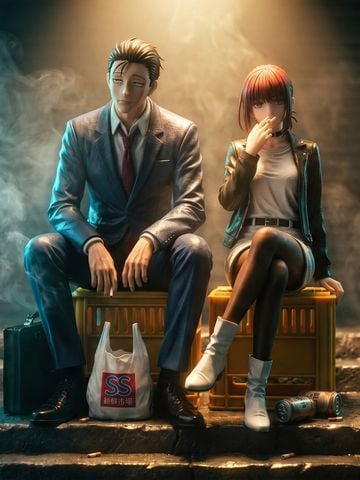  Saski & Yamada - Smoking behind the Supermarket - BBGIRL Studio 