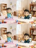  Shinichi Kudo & Mouri Ran Childhood - Conan Detective - Mimo Studio 