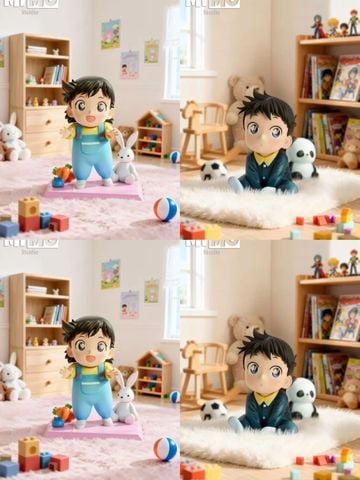  Shinichi Kudo & Mouri Ran Childhood - Conan Detective - Mimo Studio 