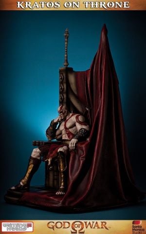  Kratos on throne - God of War - Gaming Head 