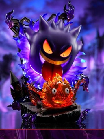  Gengar eating Calcifer - Pokemon - Long Miao Studio 