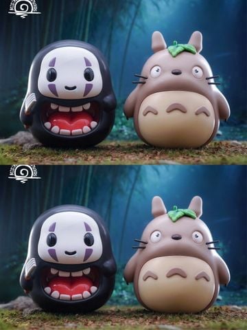  Daruma Totoro & No Face - Sprited Away & My Neighbor Totoro - Rising Sun Studio 