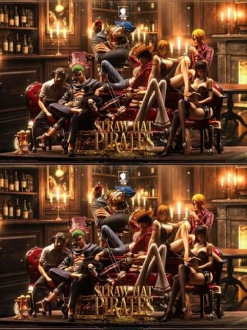  Straw Hat Pirates - One Piece - Big Feeler Studio 
