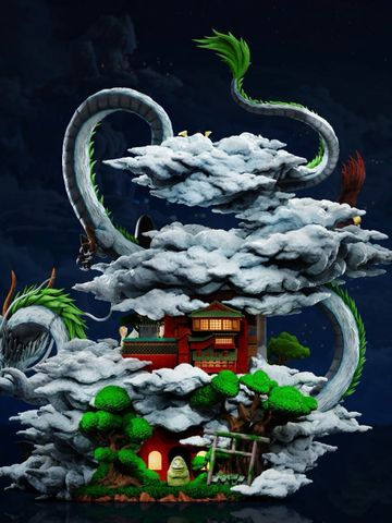  Chihiro Return Journey - Spirited Away - Seven Studio 