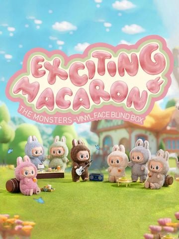  Labubu The Monsters Exciting Macaron Vinyl Face - Pop Mart 