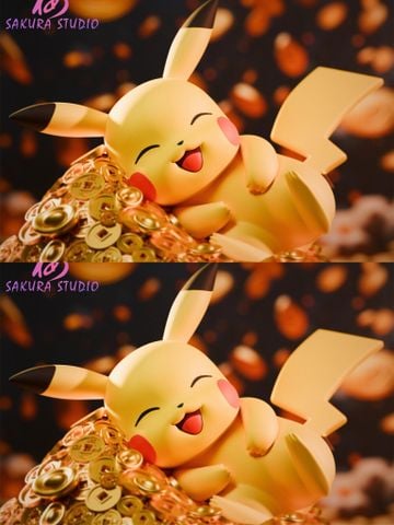 Get Rich Pikachu - Pokemon - Sakura Studio 