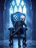  Gojo Satoru Blue Chair - Jujutsu Kaisen - Go Figure Studio 
