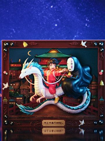  Chihiro & Haku & No Face - Spirited Away - GEISHA Studio 