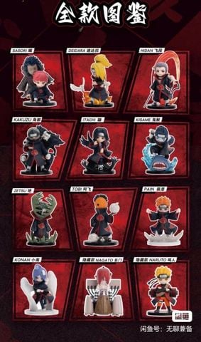  Blindbox Shippuden Series Battle Against Akatsuki - POP MART 