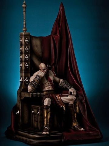  Kratos on throne - God of War - Gaming Head 