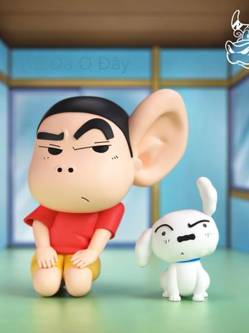  Eavesdropping Shinnosuke & Shiro - Crayon Shin-chan - NIUZI Studio 