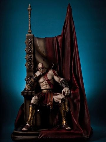  Kratos on throne - God of War - Gaming Head 