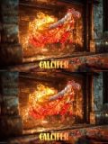  Calcifer eating hair - Howl's Moving Castle - WuYu Studio 