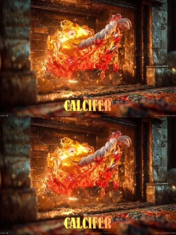  Calcifer eating hair - Howl's Moving Castle - WuYu Studio 