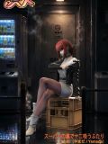  Yamada - Smoking behind the supermarket - Hotgirls Studio 