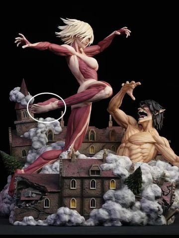  Annie vs Eren - Attack On Titan - Chikara Studio 