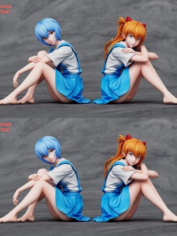  School Uniform Asuka & Rei - Neon Genesis Evangelion - Strange Thief Studio 