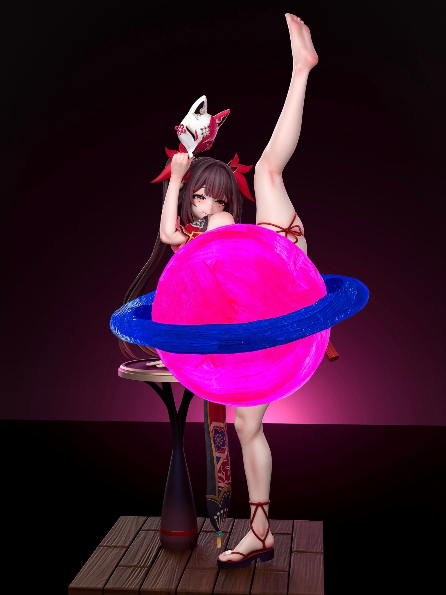  Sparkle Masked Twintail Girl - Honkai Star Rail - Genius Bee Studio 