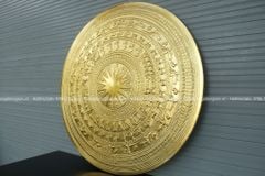 Mặt Trống Đồng Thúc Tay DK 90 Cm Dát Vàng