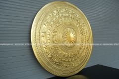 Mặt Trống Đồng Thúc Tay DK 90 Cm Dát Vàng