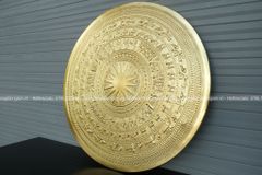 Mặt Trống Đồng Thúc Tay DK 60 Cm Dát Vàng