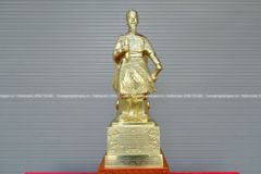 Tượng Đồng Trần Quốc Tuấn bằng đồng cát tút Cao 50Cm (hàng kỹ)