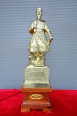 Tượng Đồng Trần Quốc Tuấn bằng đồng cát tút Cao 70Cm (hàng kỹ)