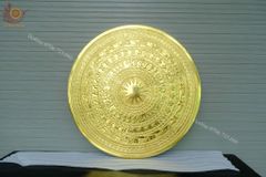 Mặt Trống Đồng Đúc DK 80 Cm Không Bản Đồ - Dát Vàng 24K