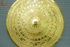 Mặt Trống Đồng Đúc DK 80 Cm Không Bản Đồ - Dát Vàng 24K
