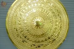 Mặt Trống Đồng Đúc DK 80 Cm Không Bản Đồ - Dát Vàng 24K
