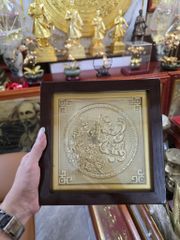 Tranh Quà Tặng - Hưng Thịnh bằng đồng KT 22x22cm