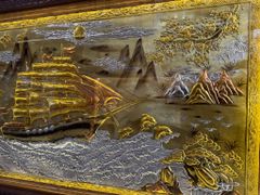 Tranh Thuận Buồm Xuôi Gió- Đồng Vàng Xước Dát- Kích Thước 170x90- Khung Sồi Trơn