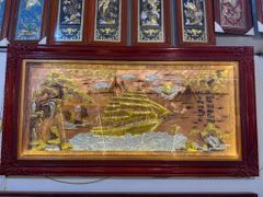 Tranh Thuận Buồm Xuôi Gió- Đồng Đỏ Xước Dát- Kích Thước 170x90- Khung Sồi Trơn