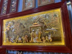 Tranh Mừng Thọ Bằng Đồng, Mừng Thọ Ông Bà Đồng Vàng Xước Dát - Kích Thước 170x90 Cm