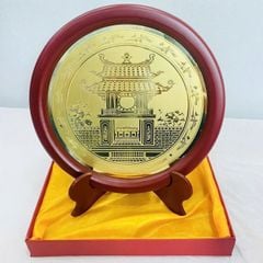 Tranh Quà Tặng - Khuê Văn Các bằng đồng DK 23cm