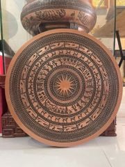 Mặt trống đồng đỏ đúc chìm đường kính 60cm nặng 11kg