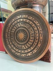 Mặt trống đồng đỏ đúc chìm đường kính 60cm nặng 11kg