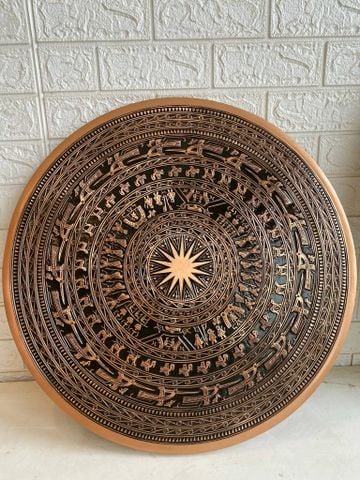 Mặt Trống Đồng Đúc DK 50 Cm Không Bản Đồ