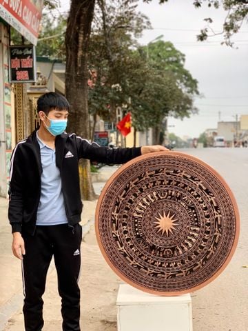 Mặt Trống Đồng Đúc DK 100 Cm Không Bản Đồ