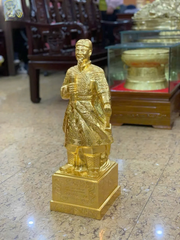 Tượng Đồng Trần Quốc Tuấn Cao 50 Cm dát vàng 24K (hàng kỹ)