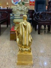 Tượng Đồng Trần Quốc Tuấn Cao 50 Cm dát vàng 24K (hàng kỹ)