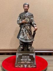 Tượng Đồng Trần Quốc Tuấn Cao 70Cm khảm ngũ sắc (hàng kỹ)