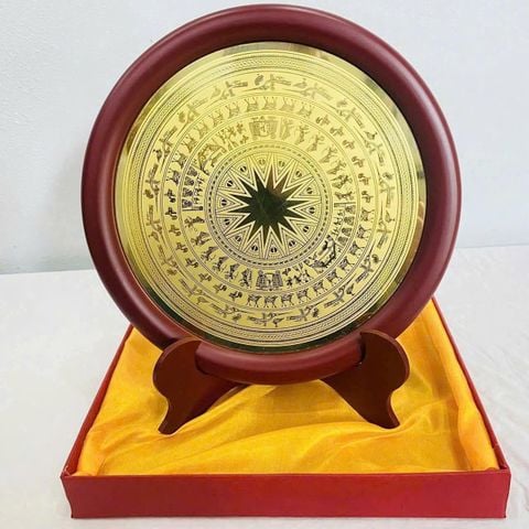 Tranh Quà Tặng Mặt-Trống-Đồng Đường Kính 23Cm