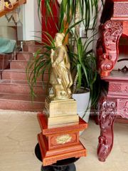 Tượng Đồng Trần Quốc Tuấn Bằng Đồng Cát tút Cao 50 Cm chạm chìm