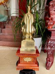 Tượng Đồng Trần Quốc Tuấn Bằng Đồng Cát tút Cao 50 Cm chạm chìm